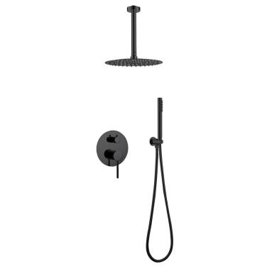 Abber Emotion AF8821B скрытого монтажа без излива, черная матовая