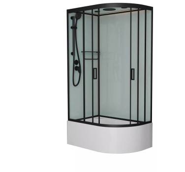 Frank F412/2L М Black левосторонняя высокий поддон