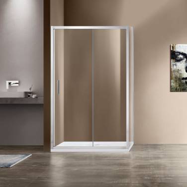 Vincea Garda VSR-1G9012CL, 1200x900, хром, стекло прозрачное без поддона