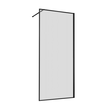 Vincea Walk-In HP Art VSW-1HP100FLB, 1000*2000, черный матовый, стекло рифленое