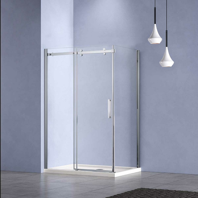 Vincea Como-N 150x100 VSR-4CN1015CL профиль Хром стекло прозрачное без поддона