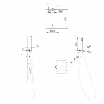 Abber Emotion AF8821 скрытого монтажа без излива, хром