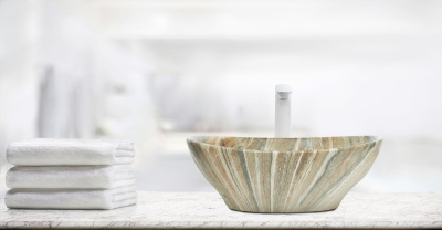 WELTWASSER ELBACH 3078 M804 41x33,5 бежевый мрамор с серым