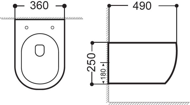 Aquanet Smart Rimless LX-1106