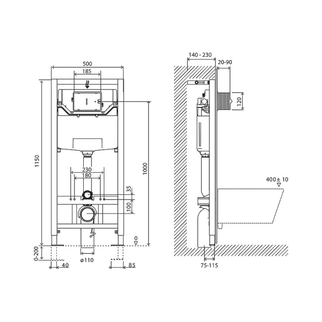 BelBagno BB001-120/BB014-SR-BIANCO с Белой клавишей смыва