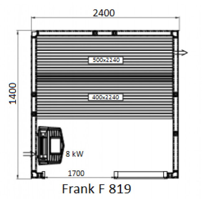 Frank F 813 (220x140x210) Липа Экстра
