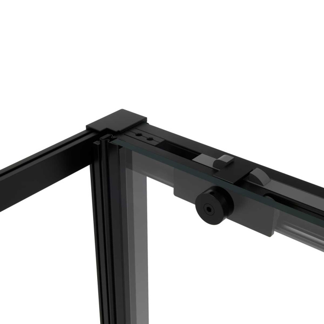 Vincea Slim Soft VSR-1SS9015CLB, 1500*900, черный, стекло прозрачное