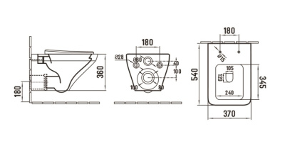 Унитаз с инсталляцией WeltWasser AMBERG 350 + HOFBACH 041 GL-WT + AMBERG RD-MT CR белый/кнопка матовый хром