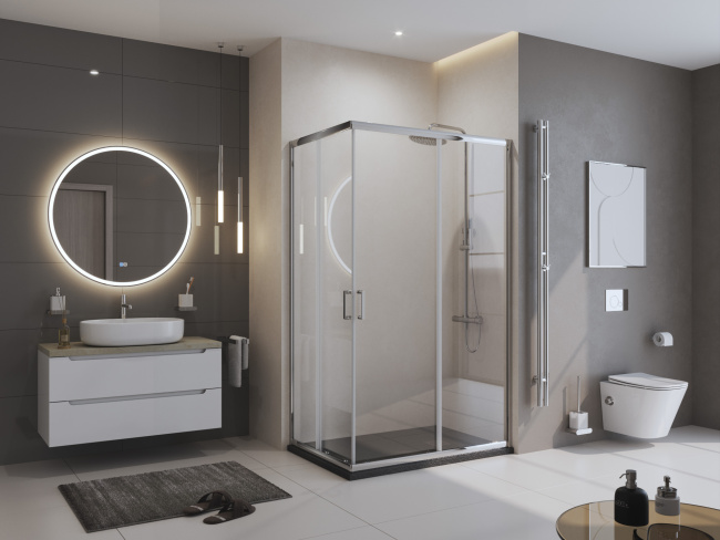 BelBagno UNO TRAY-MR-UNO-AH-120/90-35-NERO-CR