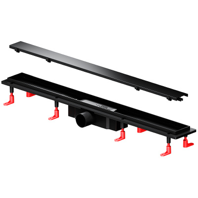Am.Pm PrimeFlow 80 W02SC-U11-080-04BM с Черной матовой решеткой / под плитку Tile