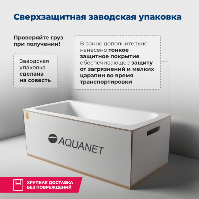 Aquanet Capri 170x110 L (с каркасом)
