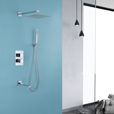 Abber Daheim AF8250 скрытого монтажа с изливом, термостат, хром