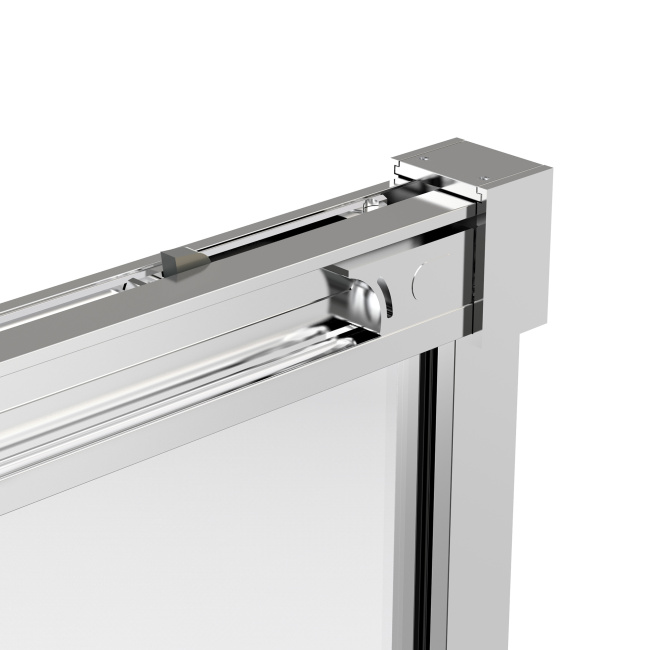 Vincea Stella VSR-1ST1011CLB, 1100*1000, черный, стекло прозрачное