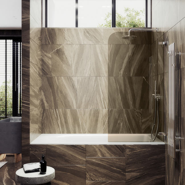 MaybahGlass поворотная на петлях 1400*405 6 мм Бронза (MGV-646-4)