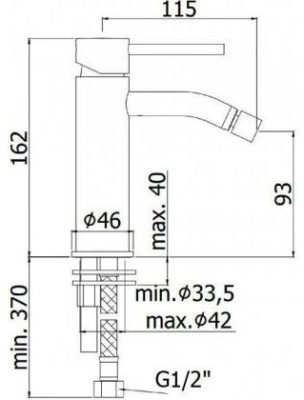 Paffoni Light LIG131NKNSP никель черный брашированный