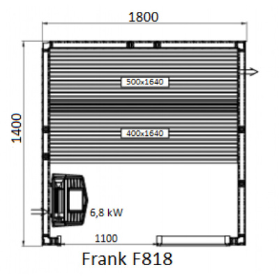 Frank F 819 (240x140x210) Кедр Экстра