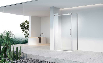 Vincea Como-N 150x100 VSR-4CN1015CL профиль Хром стекло прозрачное без поддона