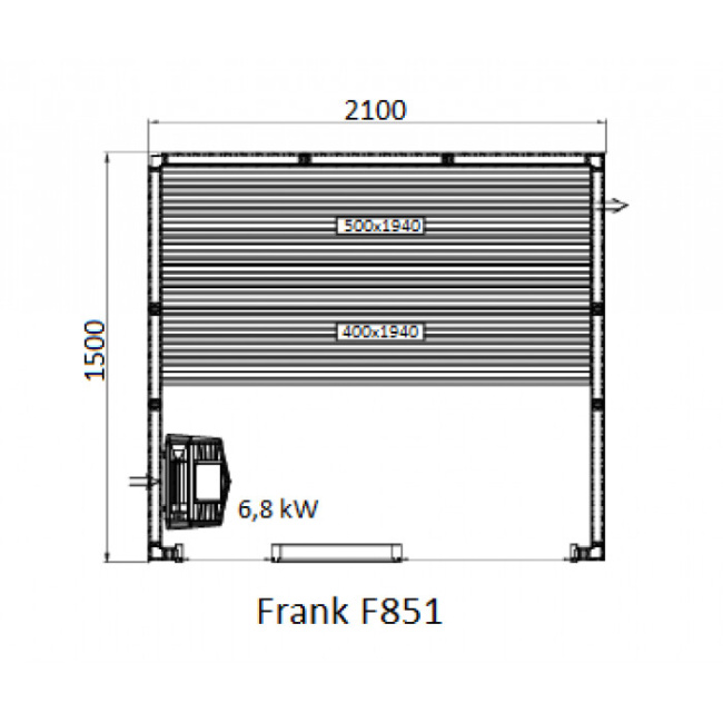 Frank F 857 (170x150x210) Кедр Экстра