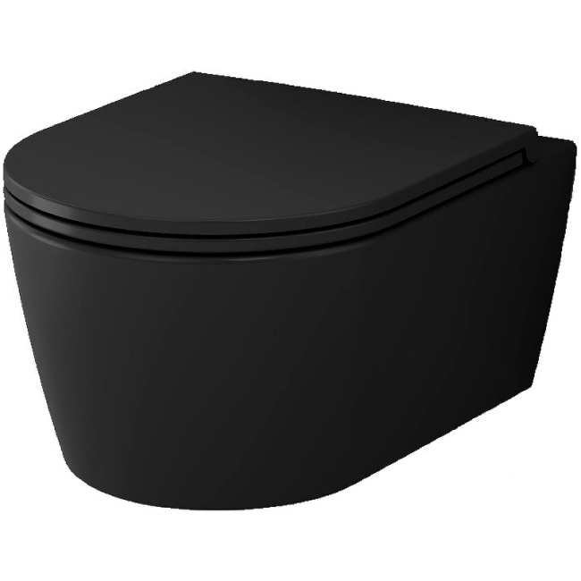 AM.PM Func FlashClean C8F1700MBSC подвесной Черный матовый с сиденьем Микролифт