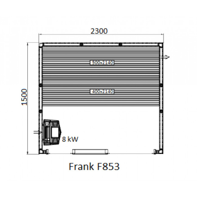 Frank F 857 (170x150x210) Кедр Экстра